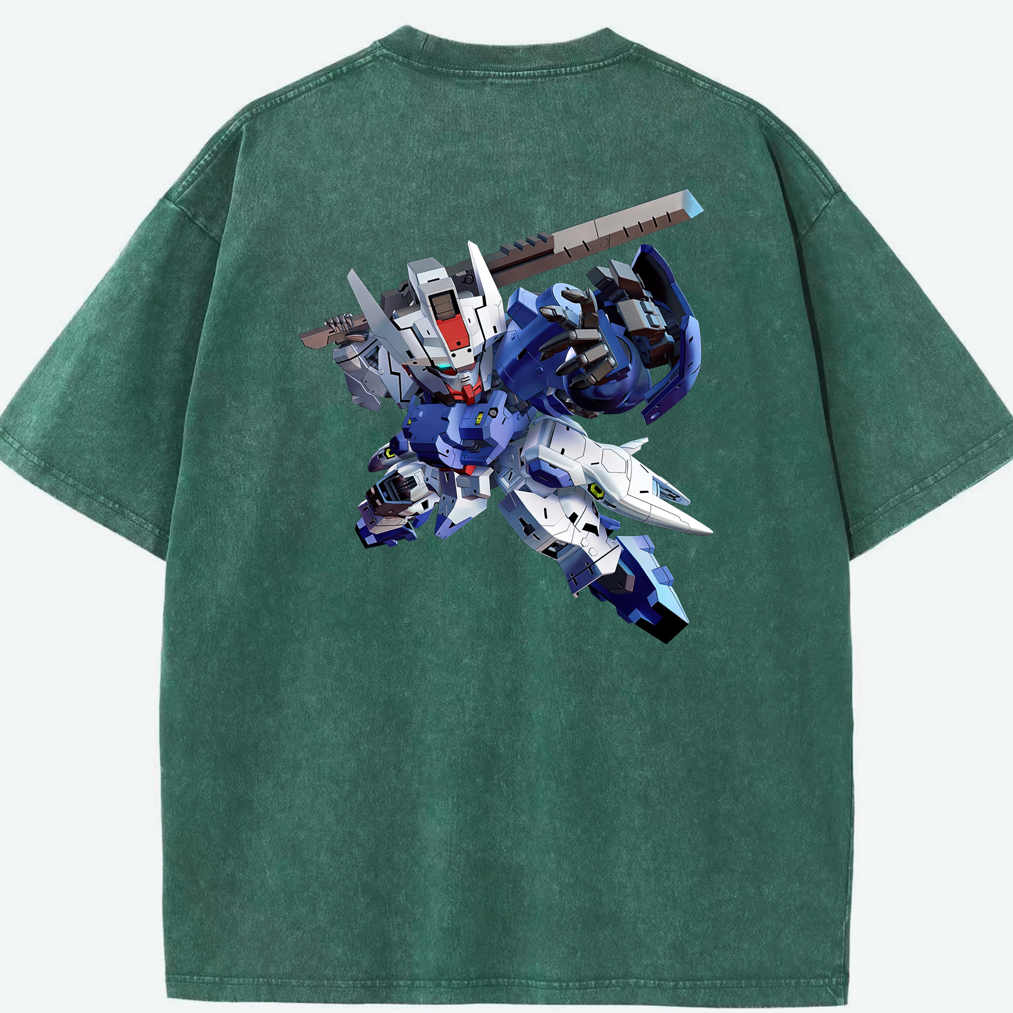 （画像用） 機動戦士ガンダム Mobile Suit Gundam 綿100% ヴィンテージ風 半袖Tシャツ（背面プリント）